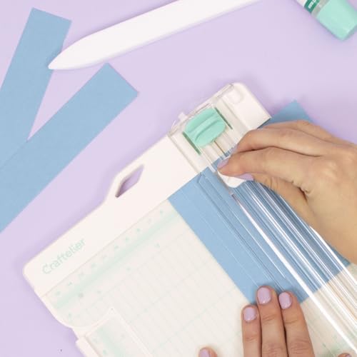 Craftelier - Paper Trimmer and Score Board for Paper Crafts | Scrapbooking Trimmer Tool | Card Making, Small Business Essentials | Size 15.35 x 16.93 inches - size: 15.35 x 16.93 inches