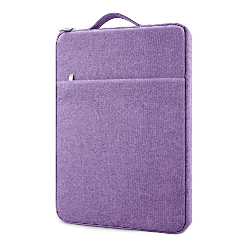 13 Inch Laptop Sleeve Case Carrying Bag Compatible with 13 inch MacBook Air M4 M3 M2 M1/ Pro 13 M3 M2 M1, Waterproof Chromebook Cover Computer Zipper Pouch with Handle Pocket, Purple - color: Purple, size: 13"-13.3"