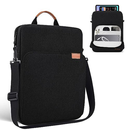 11 inch iPad Air Carrying Bag for 2026 iPad Pro 11 M5 M4 & Air 11 M4 M3, iPad A16 with Magic Keyboard, Protective Travel Shoulder Sleeve Case with Handle, Black - color: Black, size: 11-12.4 inch