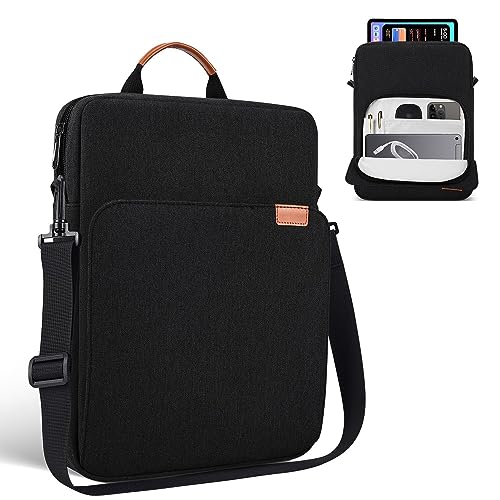 11 inch iPad Air Carrying Bag for 2026 iPad Pro 11 M5 M4 & Air 11 M4 M3, iPad A16 with Magic Keyboard, Protective Travel Shoulder Sleeve Case with Handle, Black - color: Black, size: 11-12.4 inch