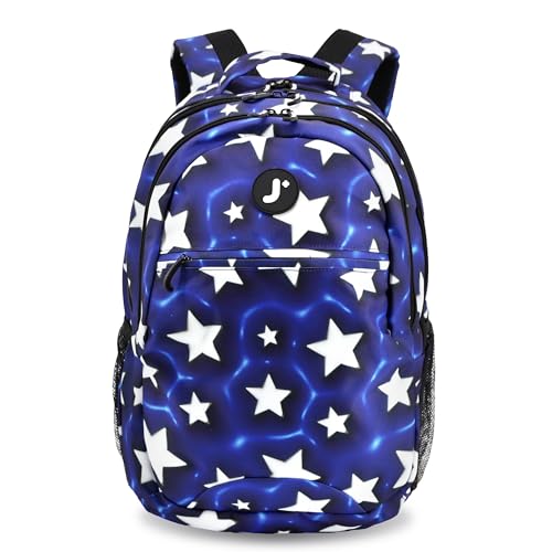 J World Cornelia Middle School Backpack for Kids. Student Laptop Bookbag, Puffy Star - color: Puffy Star