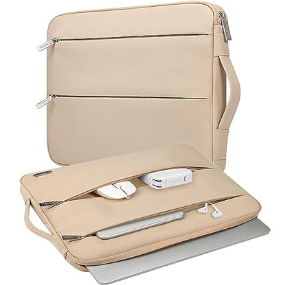 Voova Laptop Sleeve Carrying Case 14 15 Inch Compatible with MacBook Air 15 M2/M3/M4 2022-2025, MacBook Pro 15, Hp Chromebook 14, Waterproof Slim Computer Cover Bag,Apricot - color: Apricot, size: 14-15 Inch