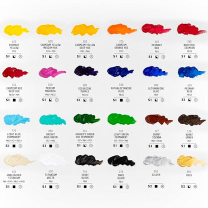 Liquitex BASICS Acrylic Paint Set, 24 x 22ml (0.74-oz) Tube Paint Set - style: 24 x 22ml (0.74-oz)