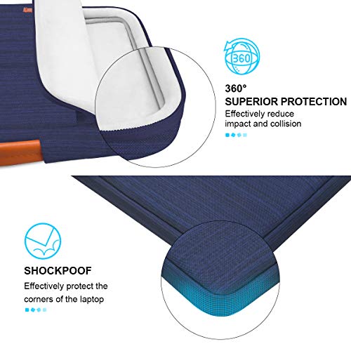 Lacdo 360° Protective Chromebook Case 11 Inch Laptop Sleeve for 11 Inch Acer HP Dell Samsung ASUS Chromebook Spin 311, 13 Inch Microsoft Surface Pro 11th Copilot+PC/10/9/8/X Computer Bag, Blue - color: Blue, size: 11-11.6 Inches