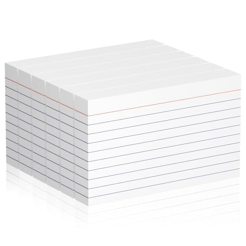 300 Pcs Index Cards 3 x 5 Inch Ruled Flashcards, Flash Cards College Ruled for School, College, Office and Home Organization, Durable Study To Do List Note Cards with Ruled Lines - color: White