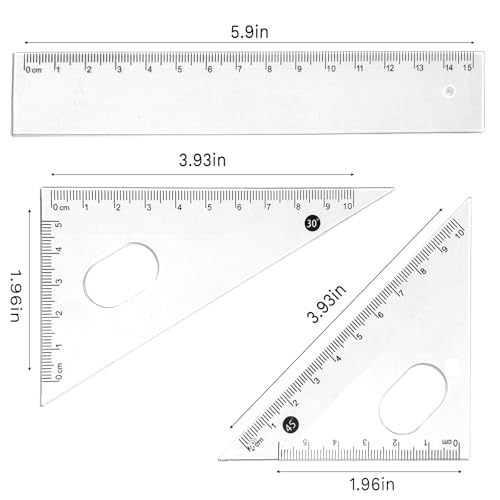 Protractor and Compass Set for School,Geometry Set,Compass Geometry Tool,7P Metal Compass Ruler Eraser Replacement Leads Blue