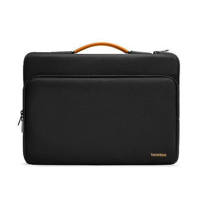 tomtoc 360° Protective Laptop Case for 13.5-14.4 Inch Surface Laptop Studio | Water-Resistant Laptop Bag Fits Surface Laptop 6/5/Studio 2/1, Acer Swift 14, ASUS Zenbook/Chromebook 14, HP EliteBook 14 - color: Black, size: 13.5-14.4 Inch