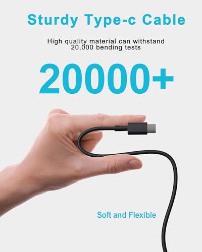 60W 65W USB C Laptop Charger Compatible with Dell Latitude 5540 5550 5420 5450 3550 7420 3540 3450 5520 7440 7430 5530 5430 e5440 for Chromebook XPS 13 Computer AC Power Adapter - color: Dark Black