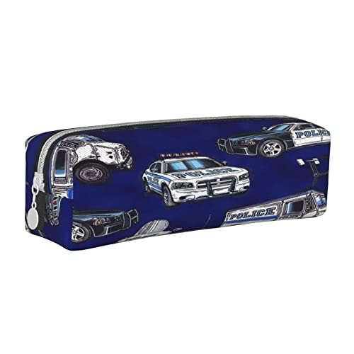 Pencil Case Police Car Big Capacity Pen Case Pencil Bag Pouch Holder Box for School Office Girls Boys Adult