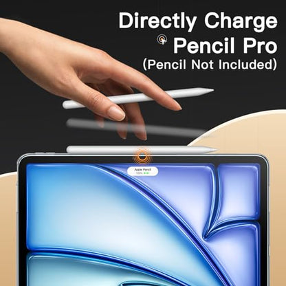 JETech Clear Case for iPad Air 13-Inch M4/M3/M2 (2026/2025/2024), Anti-Yellowing Transparent Shockproof Slim Tablet Back Cover with Hard PC Back and Soft TPU Bumper - size: iPad Air 13-inch (M4/M3/M2)
