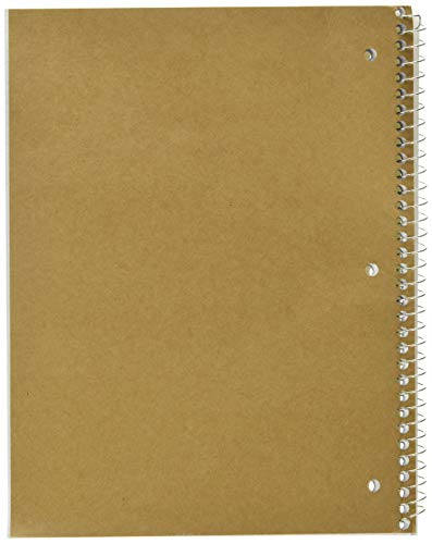 Mead Spiral Notebook, 1 Subject, Graph Ruled Paper, 7-1/2" x 10-1/2", 100 Sheets, Yellow (05676AZ7) - color: Yellow