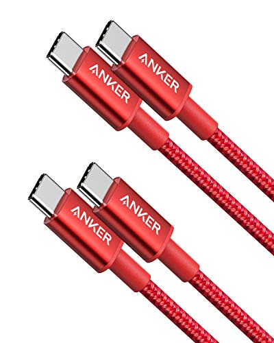 Anker USB C to USB C Cable, Type-C 60W Fast Charging Cable (3.3 FT, 2Pack) for iPhone 17 Series, iPad mini 6 and More (Red) - color: Red, size: 3.3FT*2
