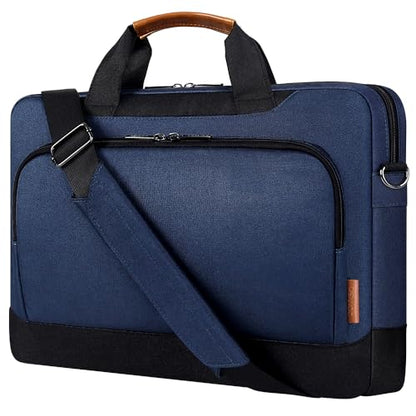 DOMISO 15-15.6 Inch Laptop Bag Business Briefcase Laptop Case Compatible with Lenovo 15.6" Ideapad 330/16" MacBook Pro/HP EliteBook 850 G3/Envy x360 15/Latitude 3580/Acer Chromebook/Asus,Blue - color: Blue, size: 15 - 15.6 Inch