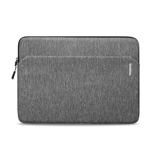 tomtoc Slim Laptop Sleeve for 14-inch MacBook Pro M5/M4/M3/M2/M1 Pro/Max 2026-2021, Water-Resistant Protective Case for 13.8 Inch Surface Laptop AI PC, Accessory Bag - color: Dark Gray, size: 14-inch for MacBook Pro