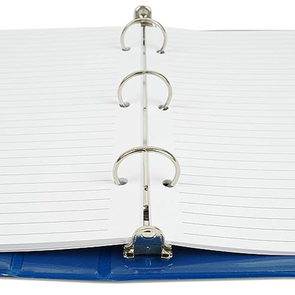Half Letter Lined Paper, 3-Hole Punched, 250 Sheets/500 Pages, 100 GSM, Line Paper Binder Refill, 5.5 in. x 8.5 in., fits in Half Letter 3-Ring Binders, Mini Binder Refill Inserts - size: 250 Sheets/500 Pages