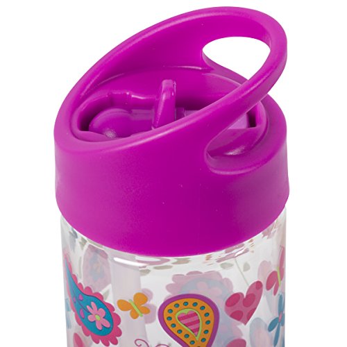 Stephen Joseph Flip Top, Paisley Garden Water Bottle - color: Paisley