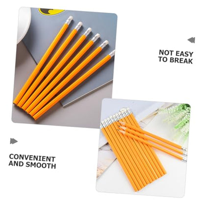 100pcs Wooden Hb Pencils with White Eraser Tips, Extended Writing Pencils Bulk Set for Students and Teens, Classroom and Office Supplies