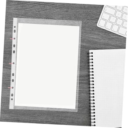 VILLCASE 100pcs Heavy Duty Clear Sheet Protectors Document Sleeves for Binders for Photos Recipes Certificates More Top Loading Design for Easy Access