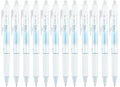 PILOT FriXion Aura Retractable Erasable Gel Pens, Fine Point 0.7 mm, Turquoise Ink, Dozen - color: Turquoise