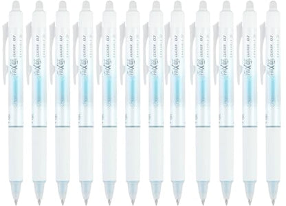 PILOT FriXion Aura Retractable Erasable Gel Pens, Fine Point 0.7 mm, Turquoise Ink, Dozen - color: Turquoise