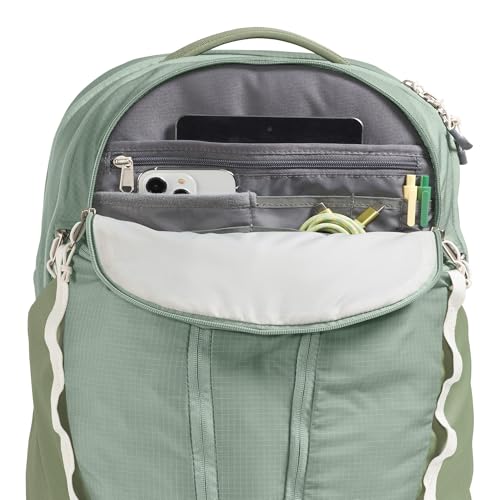 The North Face Women's Surge Commuter Laptop Backpack - Everyday Travel Bag, Laptop Sleeve, Water-Repellent, Slate Moss/Bark Mist, One Size - color: Slate Moss/Bark Mist