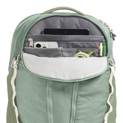 The North Face Women's Surge Commuter Laptop Backpack - Everyday Travel Bag, Laptop Sleeve, Water-Repellent, Slate Moss/Bark Mist, One Size - color: Slate Moss/Bark Mist