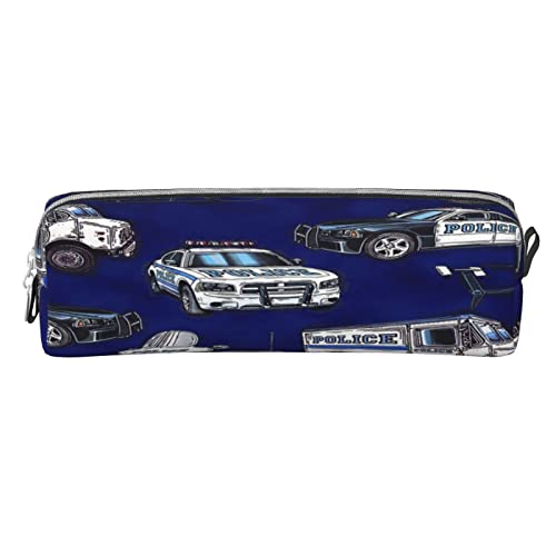 Pencil Case Police Car Big Capacity Pen Case Pencil Bag Pouch Holder Box for School Office Girls Boys Adult