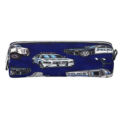 Pencil Case Police Car Big Capacity Pen Case Pencil Bag Pouch Holder Box for School Office Girls Boys Adult
