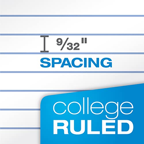 Oxford Spiral Notebook,5 Subject Writing Journal, 3-Hole Punch, College Ruled Paper, 4 Dividers, 8 x 10-1/2 Inch, Black, Red, Blue, 180 Sheets (65203)(Pack of 24) - size: Pack of 24