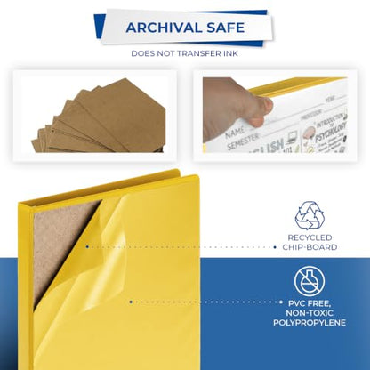 Samsill Economy 0.5 Inch 3 Ring Binder, Round Ring Binder, Customizable Clear View Cover, Yellow (‎18515) - color: Yellow, size: 1-Pack, style: .5-Inch