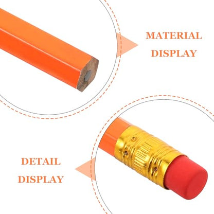 Homoyoyo 24pcs Hb School Pencils with Eraser Tip Yellow Wooden Writing Pencils and Students for Classroom and Drawing Supplies