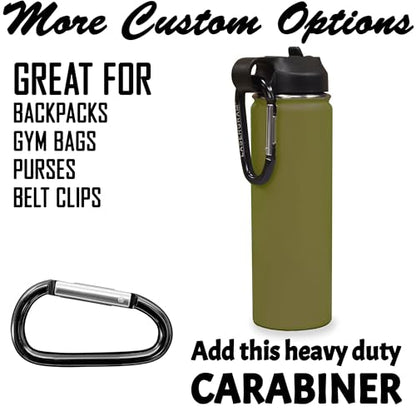 LaserGram Personalized Water Bottle, Grad Cap Class of 2023, 2024, 2025, 2026, 2027, Stainless Steel Double Wall Vacuum Insulated with Flip Top Straw, Custom Engraved Gift (20oz / 590ml Camo Green) - color: Camo Green, size: 20 Ounces