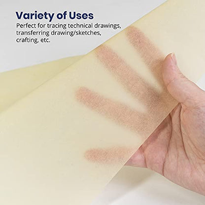 Pacific Arc Tracing Paper Roll, Yellow, 18 Inch x 50 Yard Roll - color: Yellow, size: 18 Inch x 50 Yard