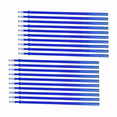 BRRNOO Erasable Pens, Pen Refills with Fine Point 0.5mm Replacement Gel Pen Refills Blue Ink Erasable Gel Ink Pens for Office School Writing (20pcs) - color: Blue, size: 20pcs