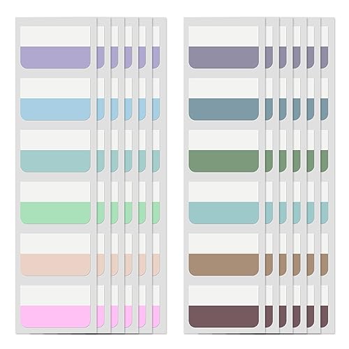 240 Pcs Sticky Index Tabs, Colored Book Tabs for Notebooks, 1.8×1 Inch | Repositionable Page File Tabs Writable Colored Page Markers for Notebooks Books Annotation File Classification - color: Morandi, size: 1.8×1 Inch