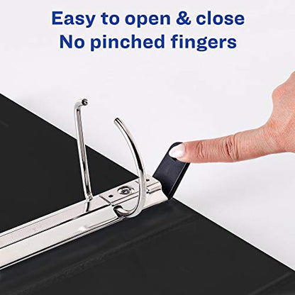 Avery Heavy-Duty View 3 Ring Binder,3 Inch One Touch EZD Rings,670-Sheet Capacity,3.5 Inch Wide Spine,1 Black Binder (79693),(Pack of 4) - size: 3" (Pack of 4)