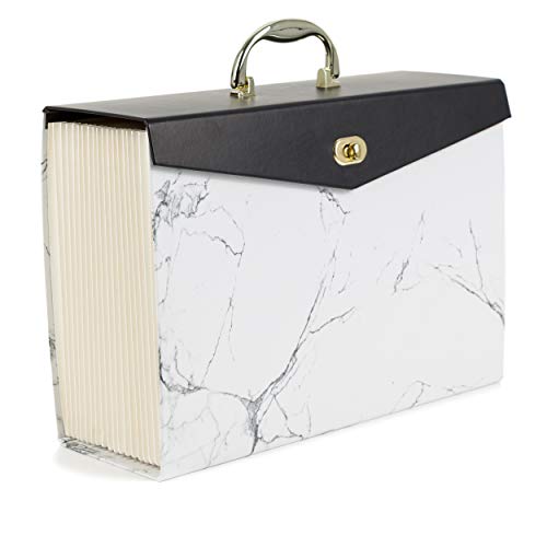 U Brands Fashion Expanding File Folder, Legal Size, 19 Pocket - style: Marble Print
