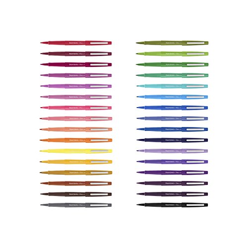 Paper Mate Flair Point-Guard Porous Point Pens 12 Green Pens (8440152) (Pack of 12) - color: Green (Pack of 12)