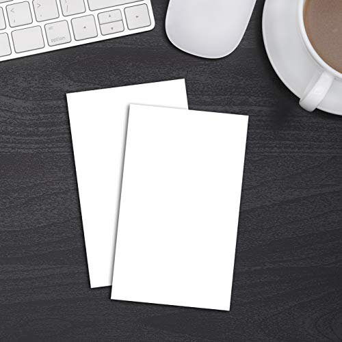 Home Advantage 3x5 Blank Index Cards - Our 50 Pack of Blank Note Cards Use Heavy Duty Cardstock to Make Them Bleed Proof - size: 3x5