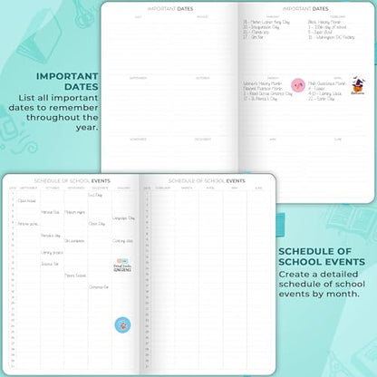 Clever Fox Teacher Planner, School & Homeschool Book, B5 Size Turquoise | Undated, 7x10, lay-flat binding, heavy-duty hardcover, teacher lesson weekly & daily planner, homeschool supplies - color: Turquoise, size: Smaller than A4 (7″ x 10″)