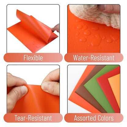 Mr. Pen- Plastic Folders with Pockets, 5 pcs | Aesthetic File Folder with Business Card Slot, 2-Pocket Folder, Back to School, Office, Filing Supplies - color: Vibrant Autumn, size: 5 Pack