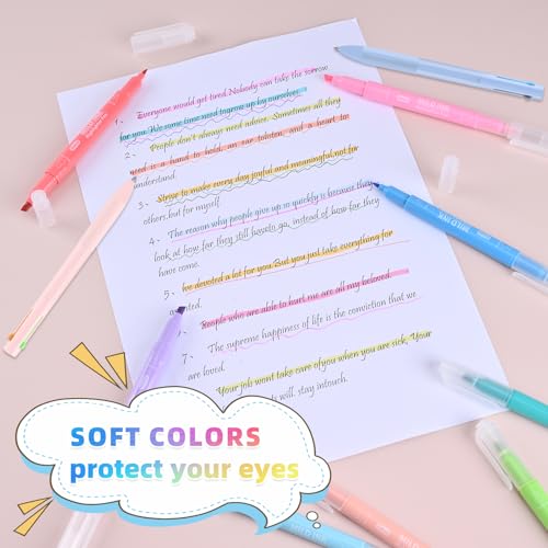 Dual tip Highlighters and gel pens set and Fine Point Blue Permanent Markers Bulk