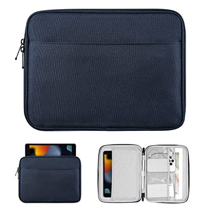 TiMOVO 9-11" Tablet Sleeve with Pocket for iPad A16 Tab, Indigo | Protective Sleeve with Front Pocket, Fits iPad 11" A16 2025, 10th Gen 10.9", 10.2", Air 11/5th/4th Gen, Tab A9+ 11" - color: Indigo