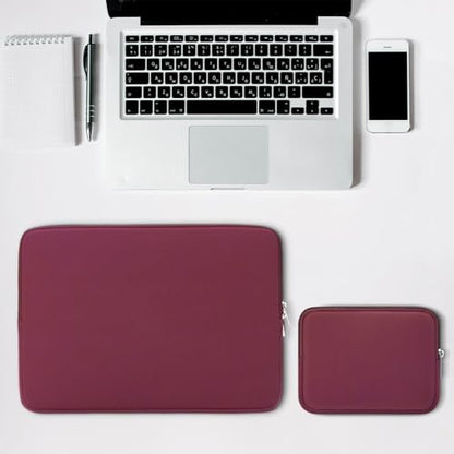 RAINYEAR 15 Inch Laptop Sleeve Protective Case Cover with Accessories Pouch, Compatible with 15.4" MacBook Pro/Air A3448 A3241 A2941 A3114 A1938 A1707 A1990 (Red, Upgraded Version) - color: Red(upgraded Version), size: 15"-15.4"