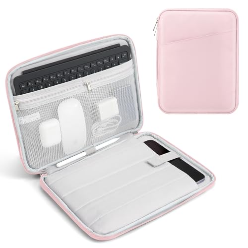 TiMOVO 13" Tablet Sleeve for iPad Air M3 & Galaxy Tab, Pink | Protective Bag with Pockets, Fits iPad Pro 13"/12.9", Galaxy Tab S9/S10+/S9 FE+ 12.4", Remarkable Paper Pro 11.8" - color: Pink, size: 13 Inch