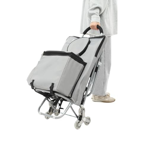 Rolling Art Cart, Utility Art Cart with Storage Folding Wheeled Portable Rolling Chair/Arts Carts with 3 Wheels for Travel Move Storage Office School (Grey) - color: Gray