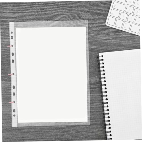 DOITOOL 100pcs Clear Sheet Protectors Heavy Duty Page Sleeves for Binders Document Protectors for Photos Recipes Certificates Material Top Loading Design