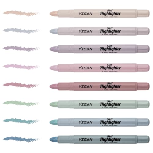YISAN Bible Highlighter, 8 Dusty Colors | Dry Highlighter, No Bleed, 70634 - color: Dusty