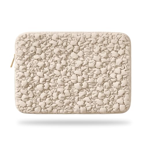 Vandel Puffy Laptop Sleeve Case, 13-14 inch Laptop Sleeve Bag Case 13.3 Inch, Compatible with MacBook Air/Pro 13/Pro 14/iPad Pro 12.9, HP Dell ASUS Computer Bag Cover, Sand Crunch - color: g. Sand Crunch
