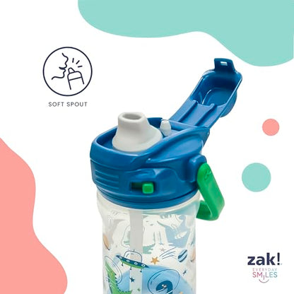 Zak Designs Marvel Spider-Man Beacon Kid Water Bottle for Travel, 12oz Plastic is Durable and Leak-Proof with Liquid Lock Spout, Cover, Carry Handle, Protective Base (Spidey and His Amazing Friends) - color: Spidey and His Amazing Friends